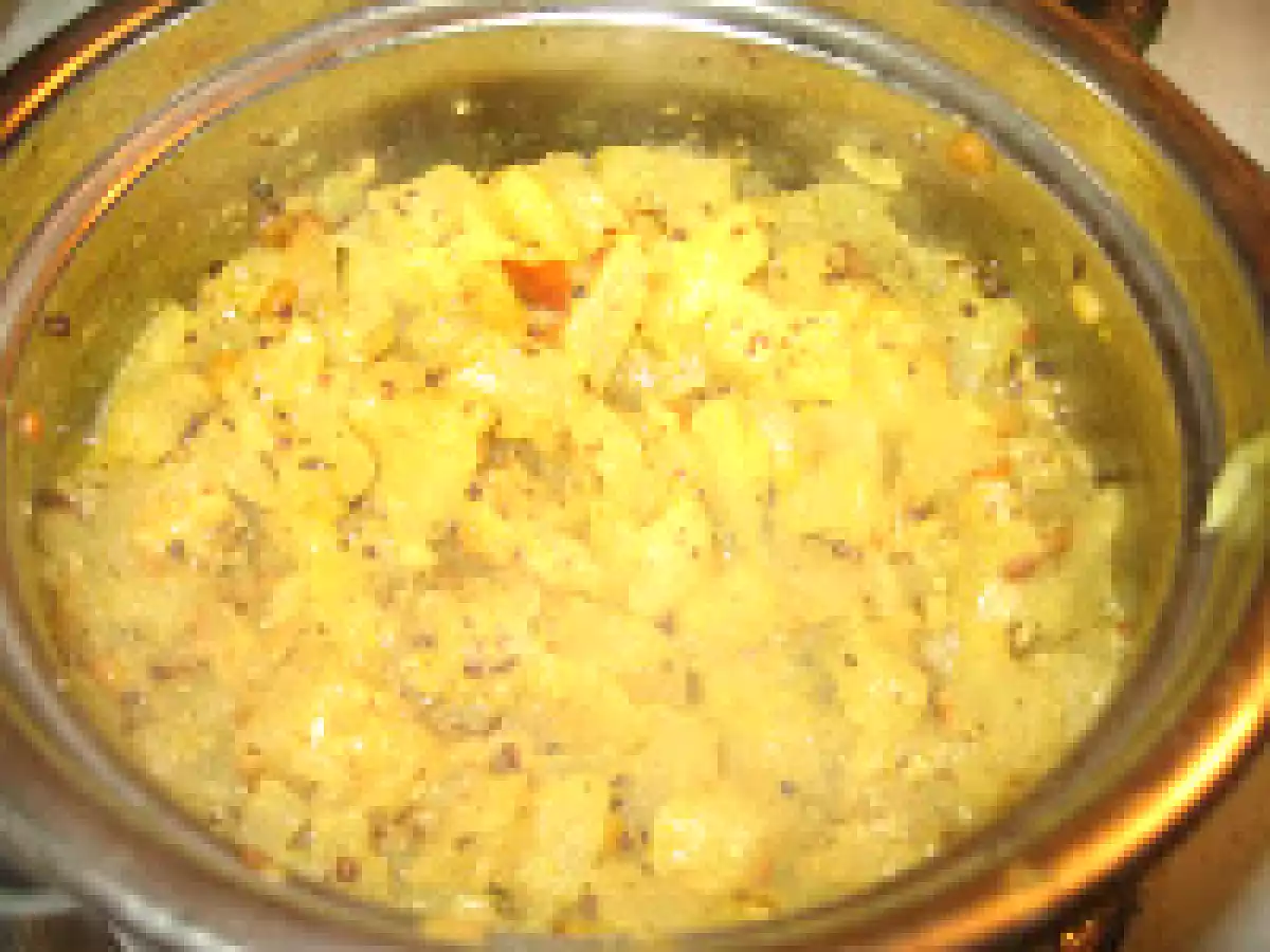 Yellow Cucumber with Mustard Paste/Dosakaya Aava Pettina Kura - photo 2