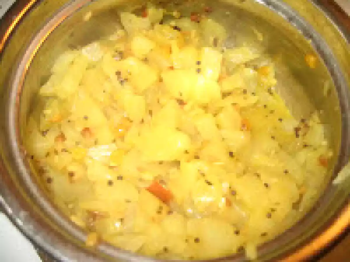 Yellow Cucumber with Mustard Paste/Dosakaya Aava Pettina Kura - photo 3