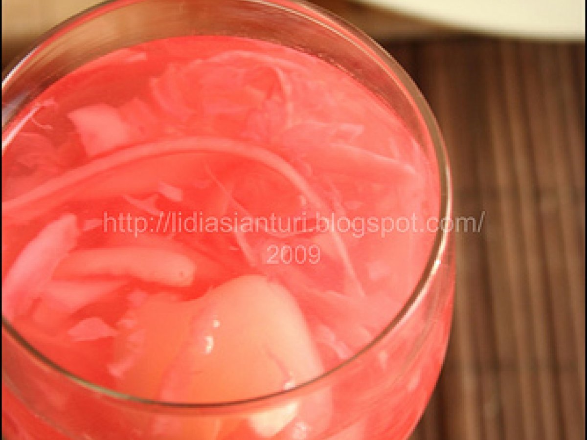 Young Coconut and Rambutan Drink (Es Kelamud Rambutan)