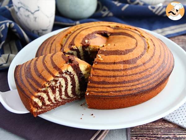 Zebra cake, the exotic marble cake (italian marble cake) - photo 2