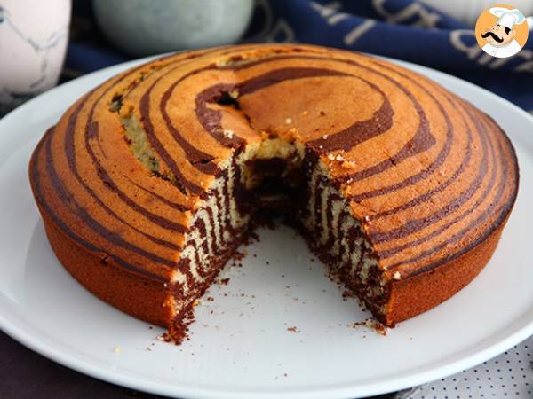 Zebra cake, the exotic marble cake (italian marble cake) - photo 4