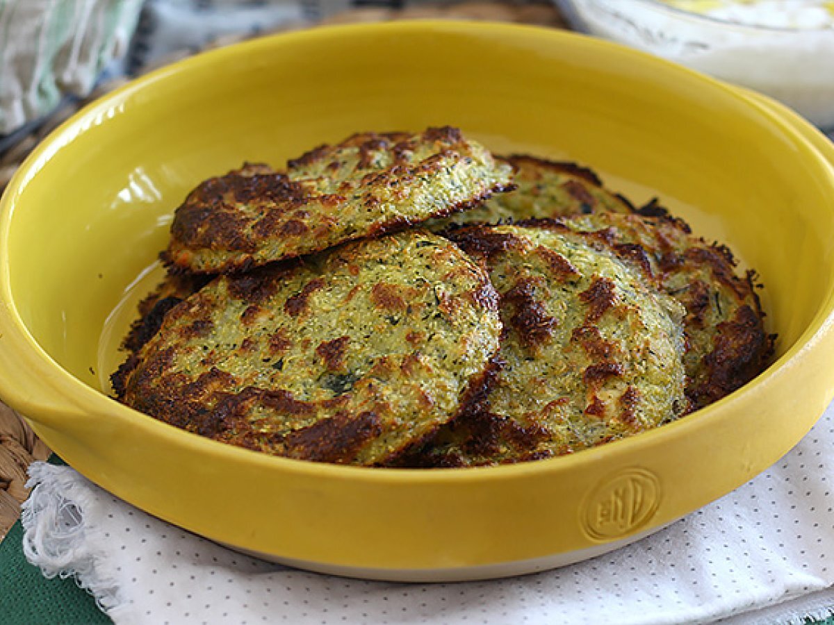 Zucchini and feta patties