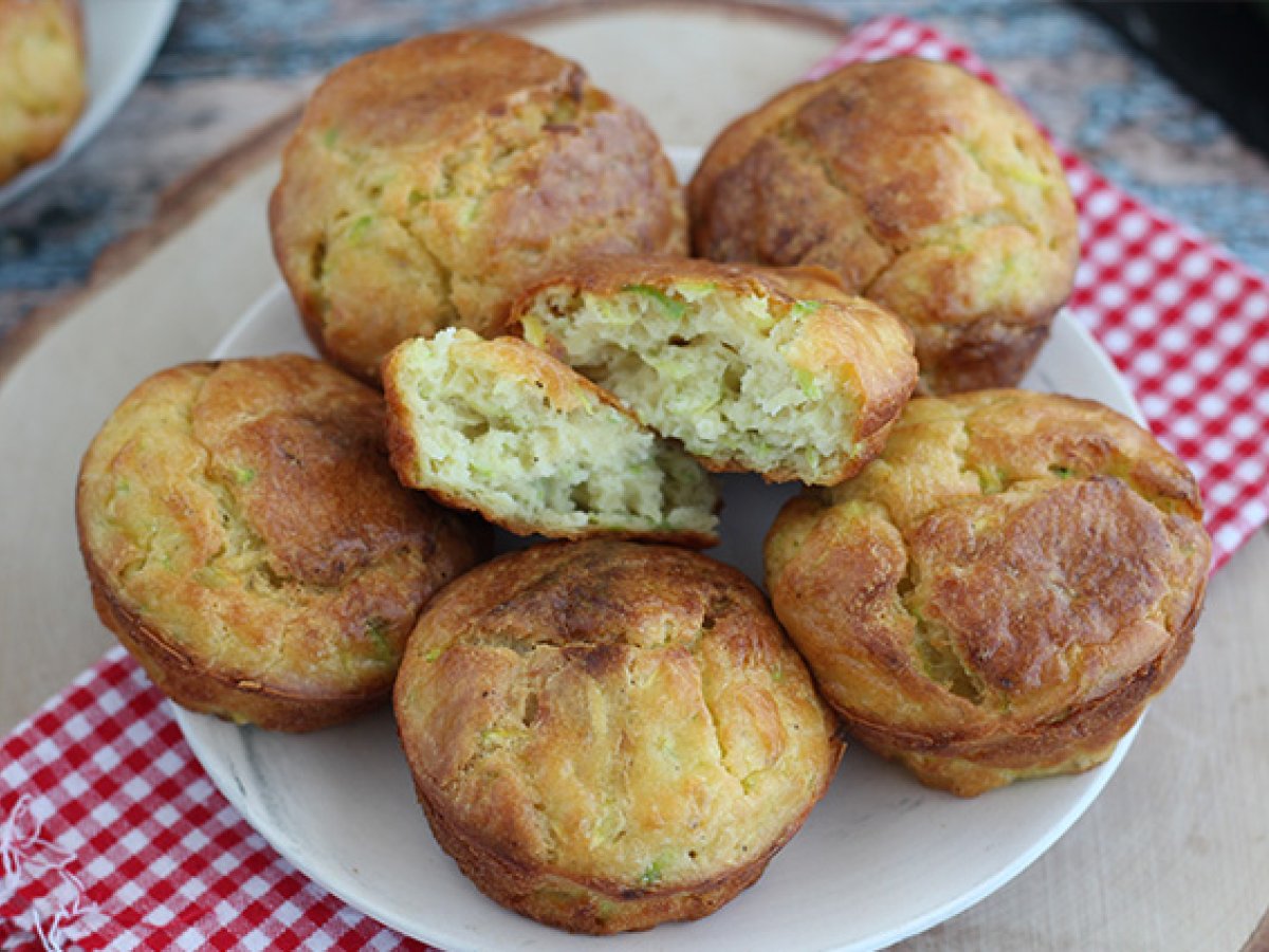 Zucchini and goat cheese muffins - photo 4