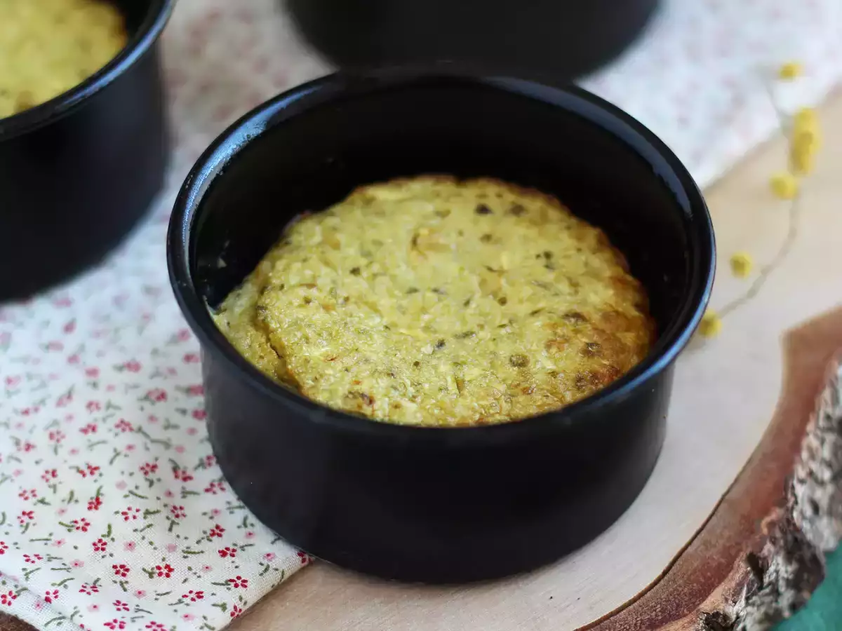 Zucchini and pesto flans - gluten-free - photo 2
