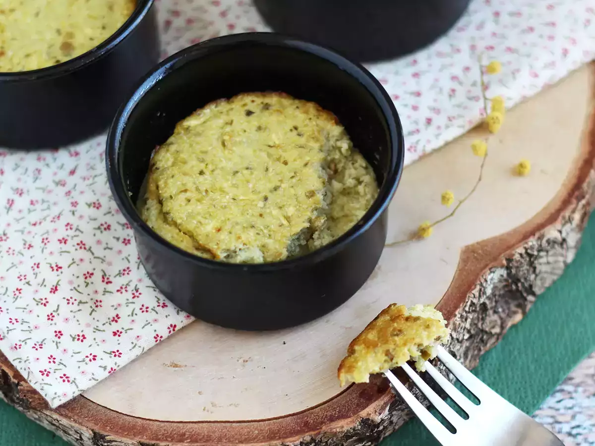 Zucchini and pesto flans - gluten-free - photo 3