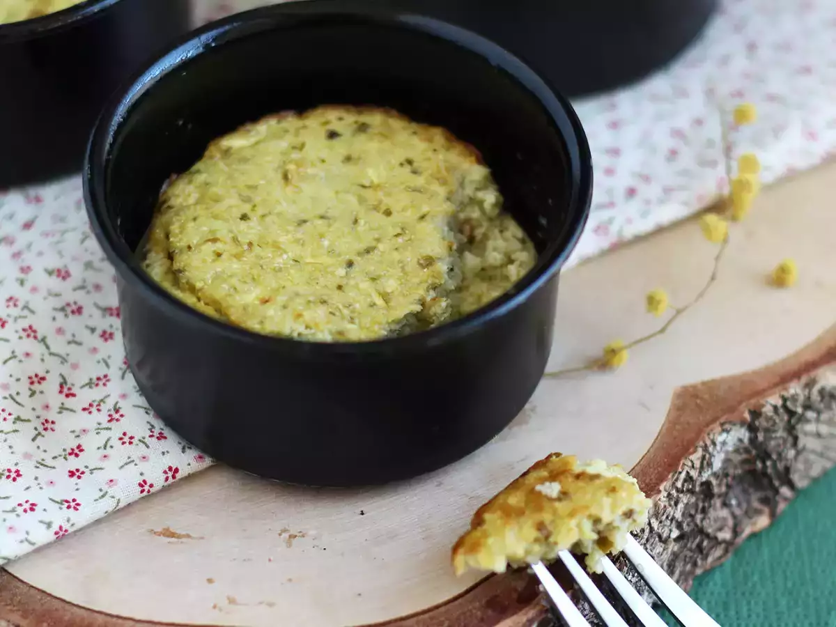 Zucchini and pesto flans - gluten-free - photo 4