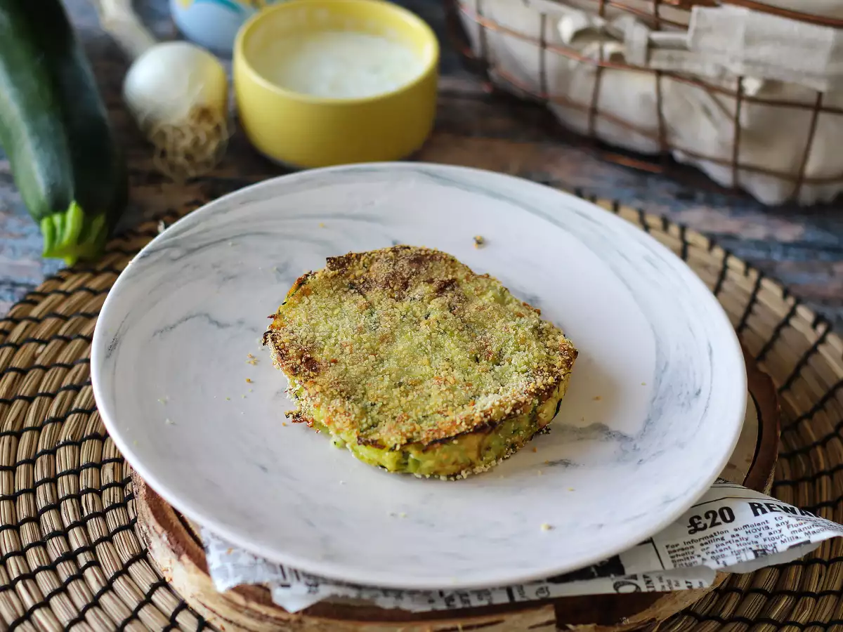 Zucchini and potato patties in airfryer - photo 5