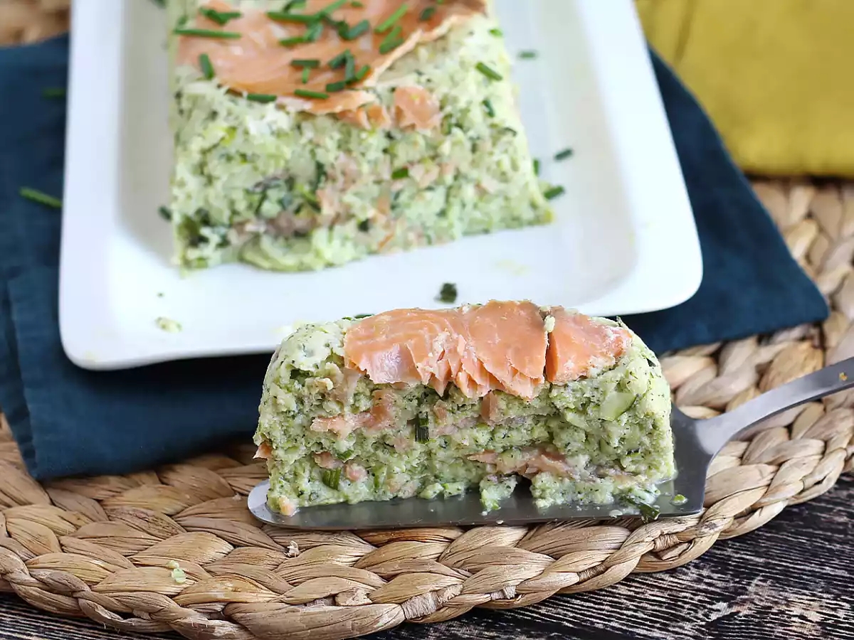 Zucchini and smoked salmon terrine - photo 4