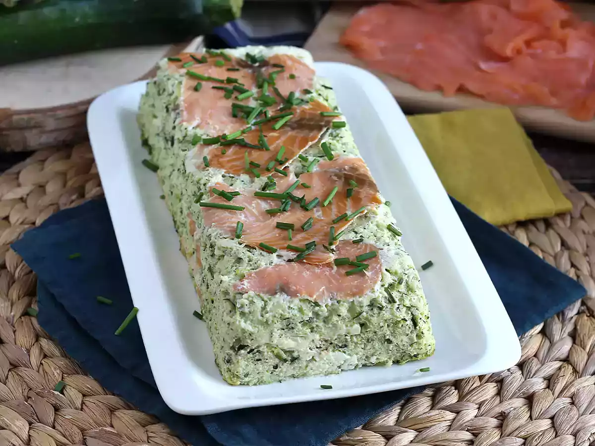 Zucchini and smoked salmon terrine - photo 5
