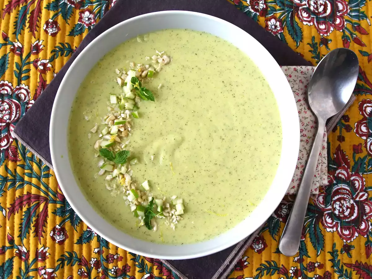 Zucchini cream with green apple and yogurt ready in 30 minutes - photo 6