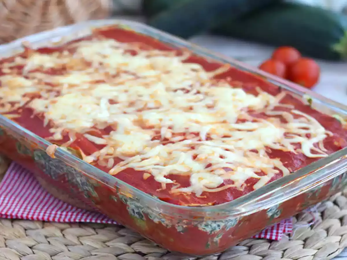 Zucchini lasagna with spinach - gluten free - photo 3