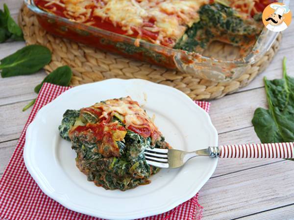 Zucchini lasagna with spinach - gluten free - photo 2