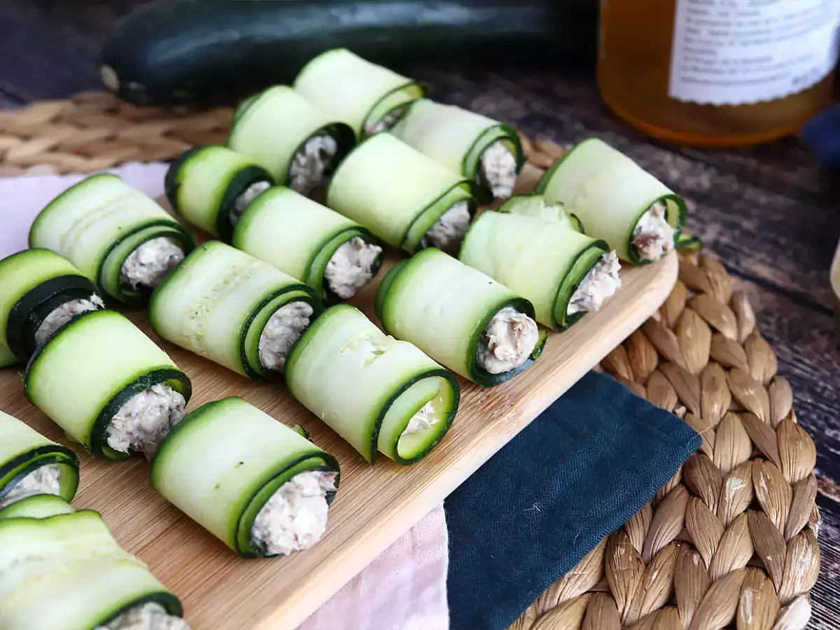 Zucchini rolls with sardines - photo 2